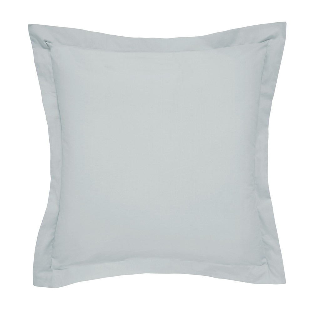 Plain Square Oxford Pillowcase By Bedeck of Belfast in Silver Grey